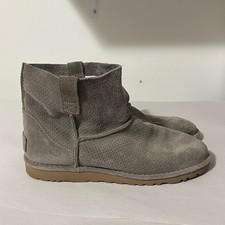 UGG Classic Suede Boots in Light Gray