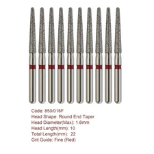 Multi-use Round End Taper Diamond Burs Dental FG Bur For High Speed Handpiece