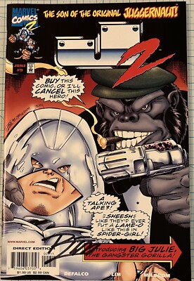 J2 #9 NM Ron Lim Cover MC2 1999 Marvel Comics Signed by Ron Lim