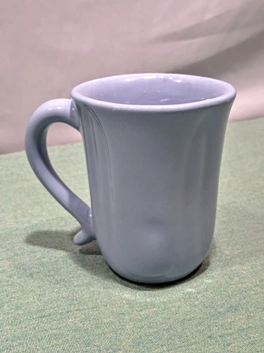 Vintage Roseville Gerald E Henn Spongeware Pottery Blue Coffee Or Tea Cup
