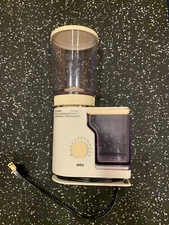 Vintage Braun Aromatic Coffee Grinder Mill Burr Model 4045 Made In Germany Works