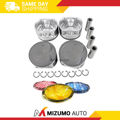 Pistons w/ Rings fit Fits 09-13 Suzuki Grand 2.4L L4 DOHC 16v