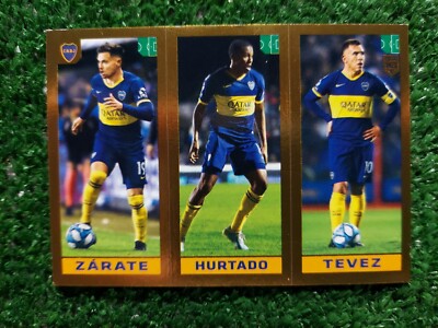 PANINI FIFA 365 2020 JUNIORS MOUTH FIGURE No. 306 ZARATE STOLEN TEVEZ RED  