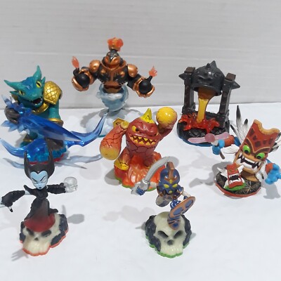 Skylanders Activision Figures Mixed Lot Of 7 Various Characters 
