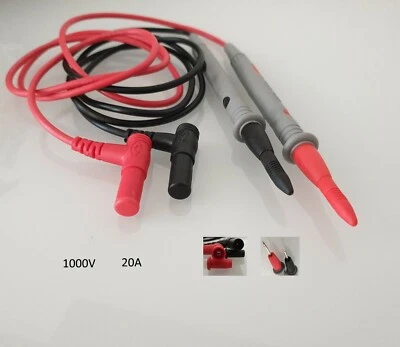 flexible Multimeter-Messleitungen mit Prüfspitze- 2Pcs CAT III 1000V 20A 90cm