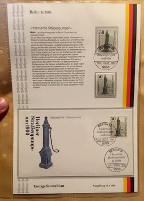 c (1/a) Deutschland Berlin 1983 - Briefmarke, Umschlag und Ersttagsstempel