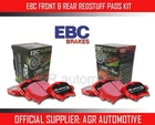 EBC REDSTUFF FRONT + REAR PADS KIT FOR HONDA ACCORD 2.4 SALOON (CL9) 2003-08