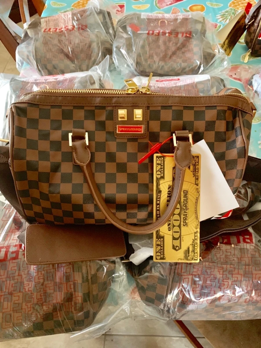 Sprayground sharks in paris mini duffle sale
