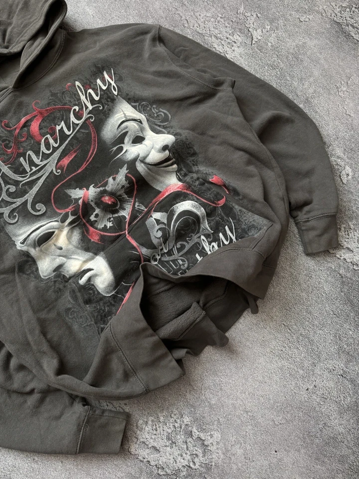 Spiral XXL Vintage Big Logo Anarchy Apathy Hoodie Sweatshirt Hooded Streetwear - Image 3 of 4