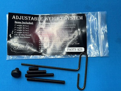 JACOBY  ADJUSTABLE WEIGHT BOLT SYSTEM