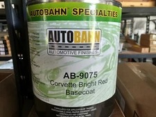  Corvette Bright Red Autobahn/High Teck  Basecoat GM WA9075 Gallon