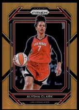 2023-24 Panini Prizm WNBA Orange #55 Alysha Clark 54/99 Las Vegas Aces