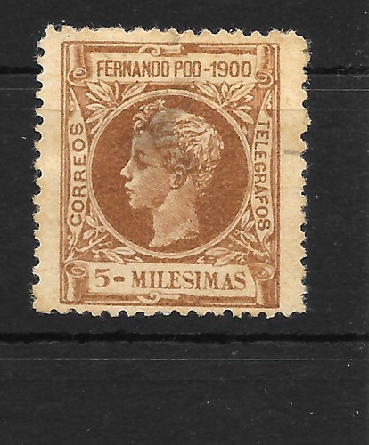 Fernando Poo edifil 78 Erreur de Couleur