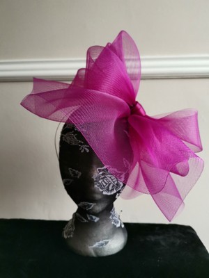 purple wedding hat