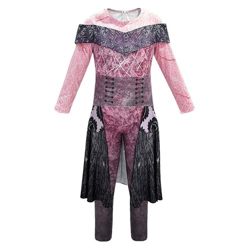 Adult Descendants 3 Evil Audrey Halloween Cosplay Costume Pink Jumpsuit Suit - Picture 6 of 8