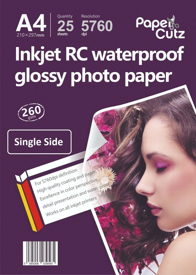 A4 INKJET PHOTO PAPER FULL RANGE GLOSS MATTE, PAPERCUTZ PROFESSIONAL ...