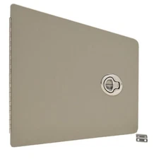 Teak Isle Boat Helm Door 192440-96006  |  Gray Starboard 270 DA