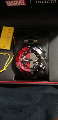 Invicta Watch Swiss 47mm Marvel Deadpool Punisher 27737 Limited