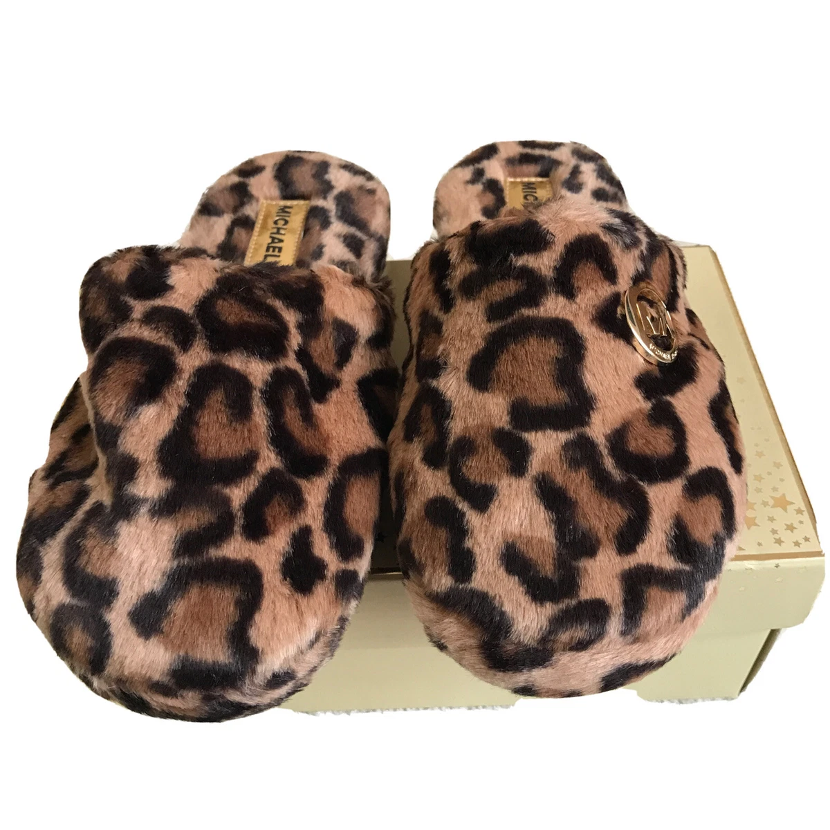 Michael kors leopard slippers deals