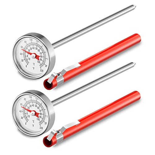 Instant Read Meat Thermometer for Grilling and Cooking,  Dial Food 2-Pcs