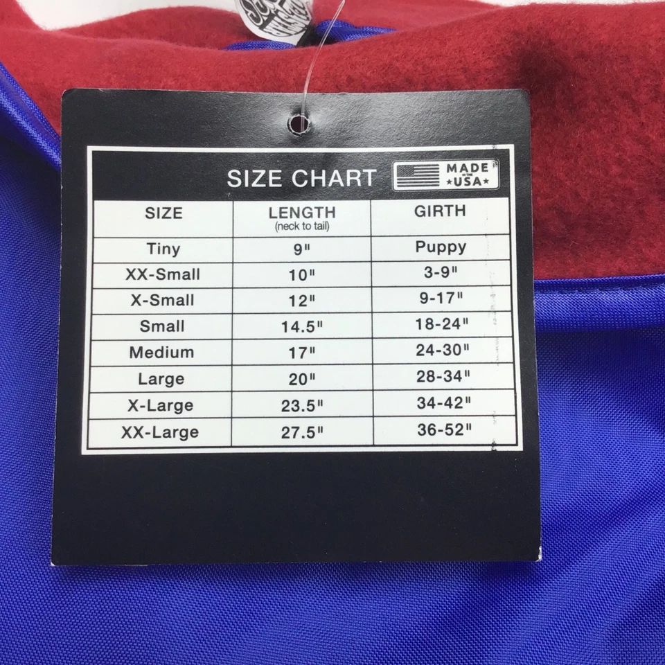 Kansas Jayhawks NCAA Licensed / Dog Reversible Fleece Rain Coat Outerwear / XL - Image 4 of 4
