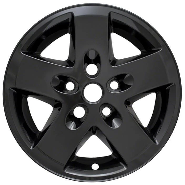 2007-2018 Jeep Wrangler IMP-340BLK 17" 5 Raios Preto Brilhante Peles de Roda NOVO CONJUNTO/5 - Imagem 3 de 4