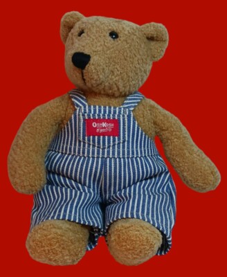 Vintage Nice OshKosh B'Gosh Vestbak Plush Bear In Overalls From