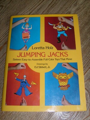Jumping Jacks Craft Book 1977 Make Paper Toys That Move