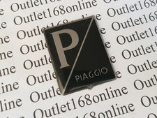 Nueva Vespa Piaggio SS90 125 150 180 Super Sprint Insignia Emblema Frontal Calcomanía Negra