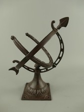 Englische Sonnenuhr Garten Dekoration Antik Stil Gusseisen H.32cm Nostalgie