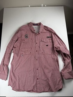 Columbia PFG Super Bonehead South Carolina Gamecocks Fishing Shirt Mens XL