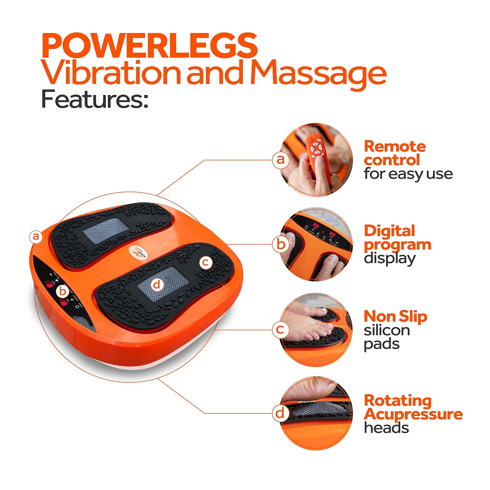 Power Legs Electric Foot Massager Machine with Remote Control