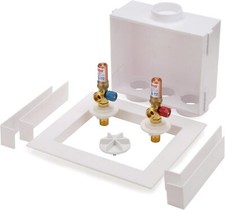 Copper Quadtro Washing Machine Outlet Box 2 Inch Drain Easy Install Flexible