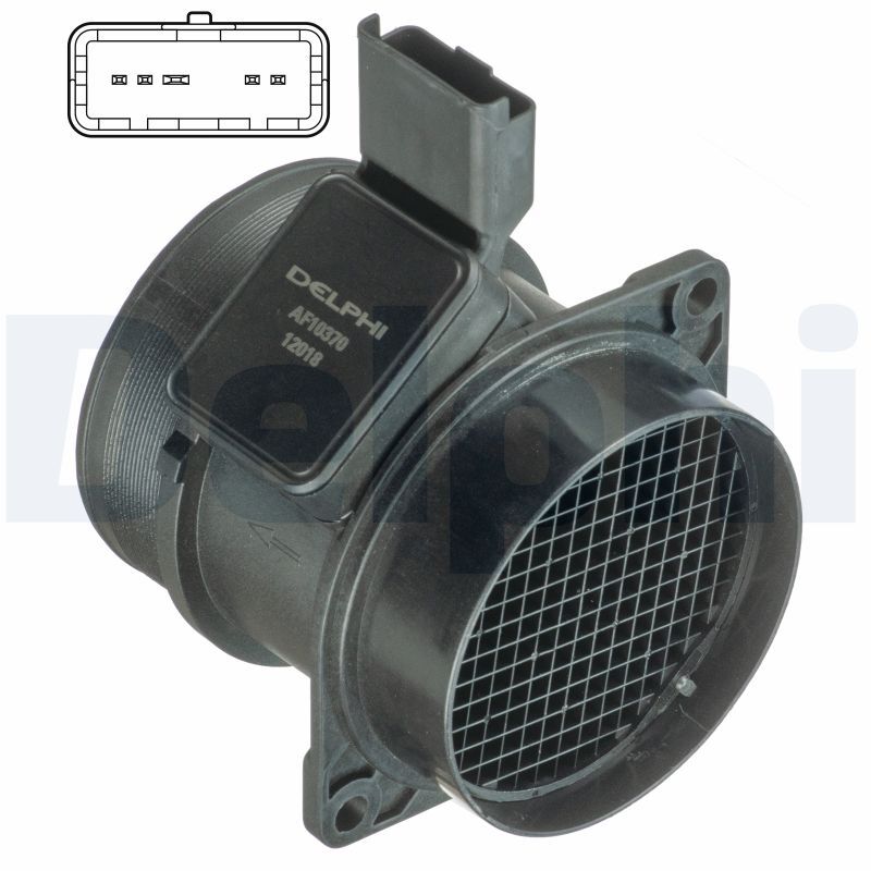 Débitmètre de masse d'air de haute précision Delphi AF10370-12B1 pour Peugeot 406