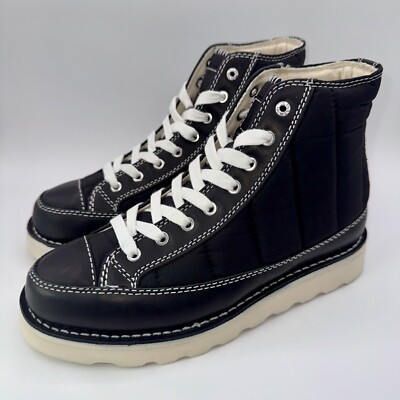 Good News Roopa Quilted Boots Men s Size 9 Black White Puffer