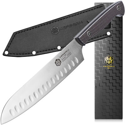 Kessaku 8'' Santoku Knife - Senshi Series - Japanese AUS-8 HC Stainless Steel