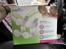 Evenflo 2951 Advanced Double Electric Breast Pump Power Supply Pads Book Bundle