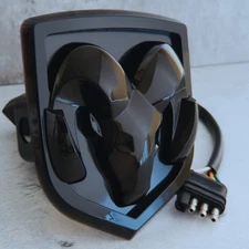For Dodge Ram Tow Hitch Officially Licensed LED RAM Hitch Cover (Black)
