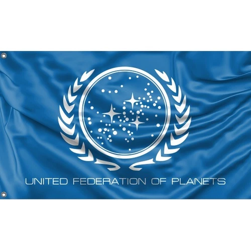 Star Trek, United Planets Flagge,Fahne Unikales Design, 90x150 cm, Herg. in EU