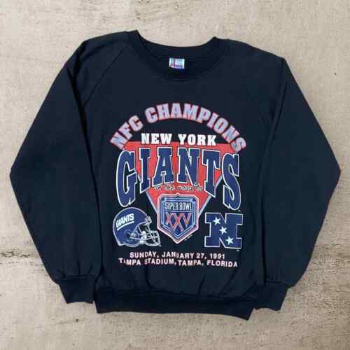 Vintage New York Giants NFC Champions NFL Crewneck Rare Size Medium Made In USA - Picture 1 of 6