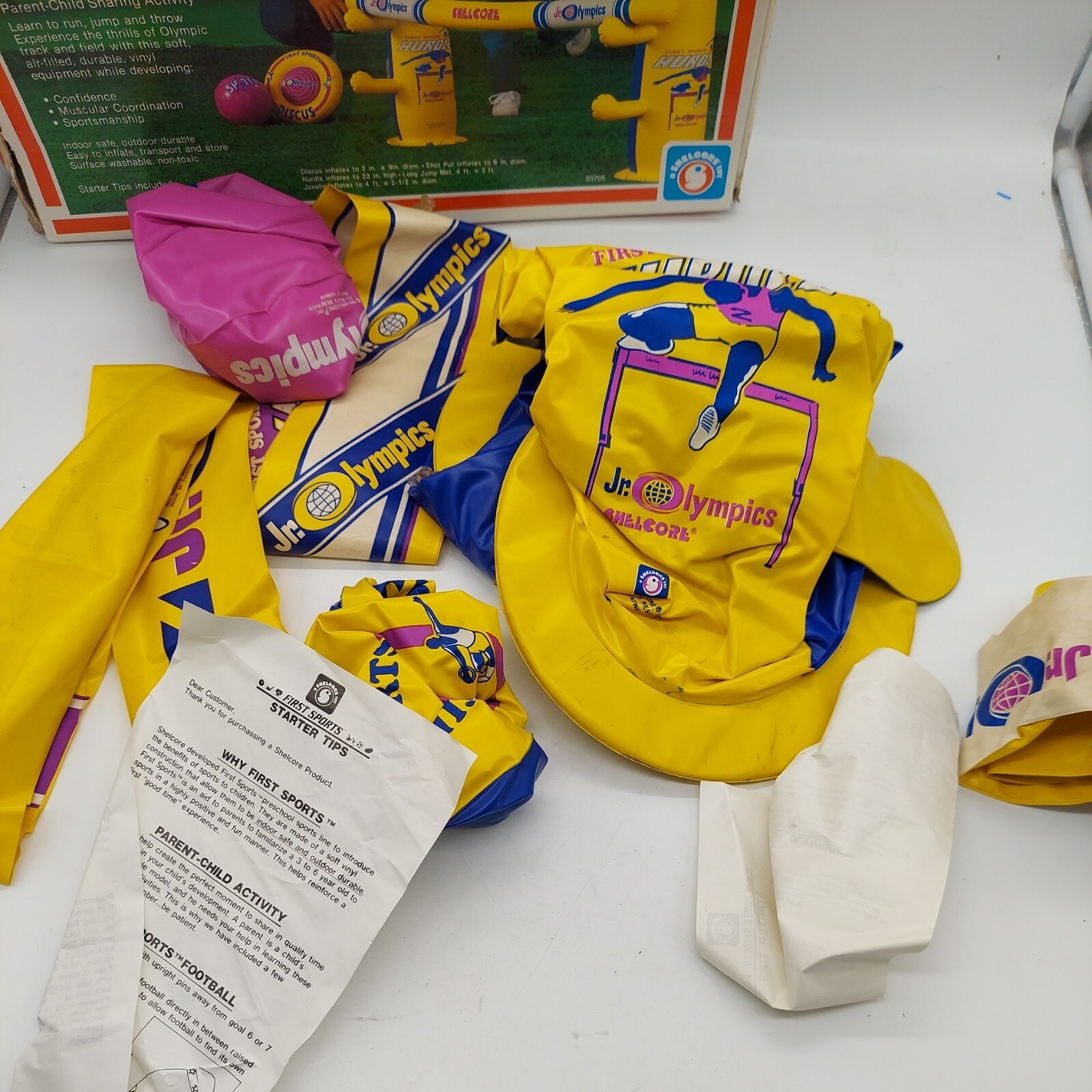 Vintage Shelcore Inflatable Blow Up Sports Jr. OLYMPICS TRACK & FIELD