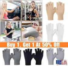 Sunscreen Gloves Half Finger Summer Outdoor Fingerless UV Protective Mittens USA
