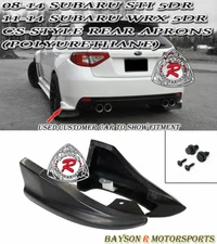 Fits 08-14 Impreza STI GRB Hatchback CS-Style Bottom Line Rear Aprons (Urethane)