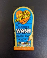 1946 Lucky Sweetheart Perfumed Clothes Wash Valmor Label Black Americana