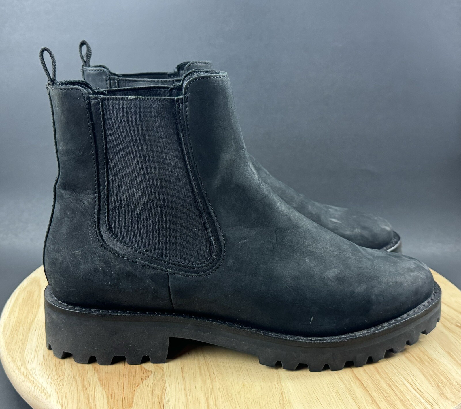Women's Thursday Chelsea Boots Size 10.5 Legend Black Matte Leather-image