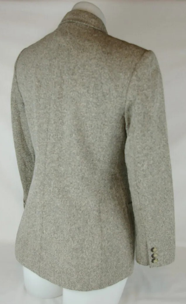 Talbots Petites Gray Fully Lined  2 Button Wool B… - image 6