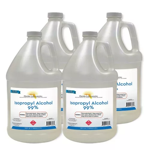 ISOPROPYL ALCOHOL 99% High Purity - 4 Gallons - USA Made - Free Shipping