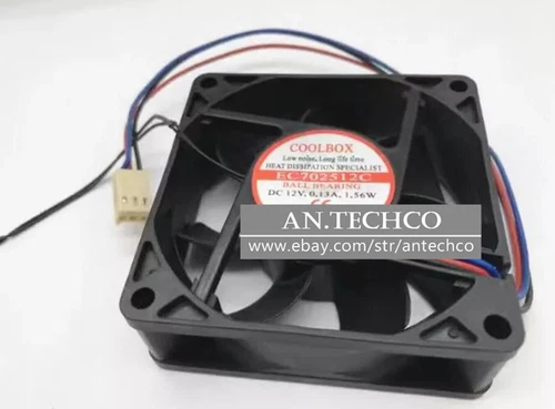 1PC COOLBOX EC702512C DC12V 0.13A 1.56W Ultra quiet cooling fan