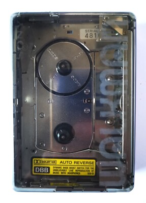 RAREST 1988 SONY WM-504 SKELETON WALKMAN JAPANESE IMPORT WORKING