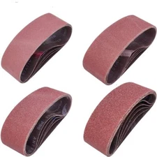 20 PCS 3 inch x 24 inch Abrasive Sanding Belts - 5 Each of 40 80 120 240 Grit...